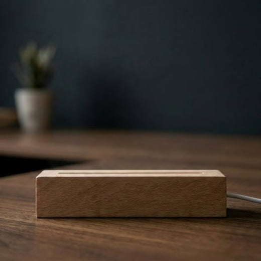 Wooden Base with Cable