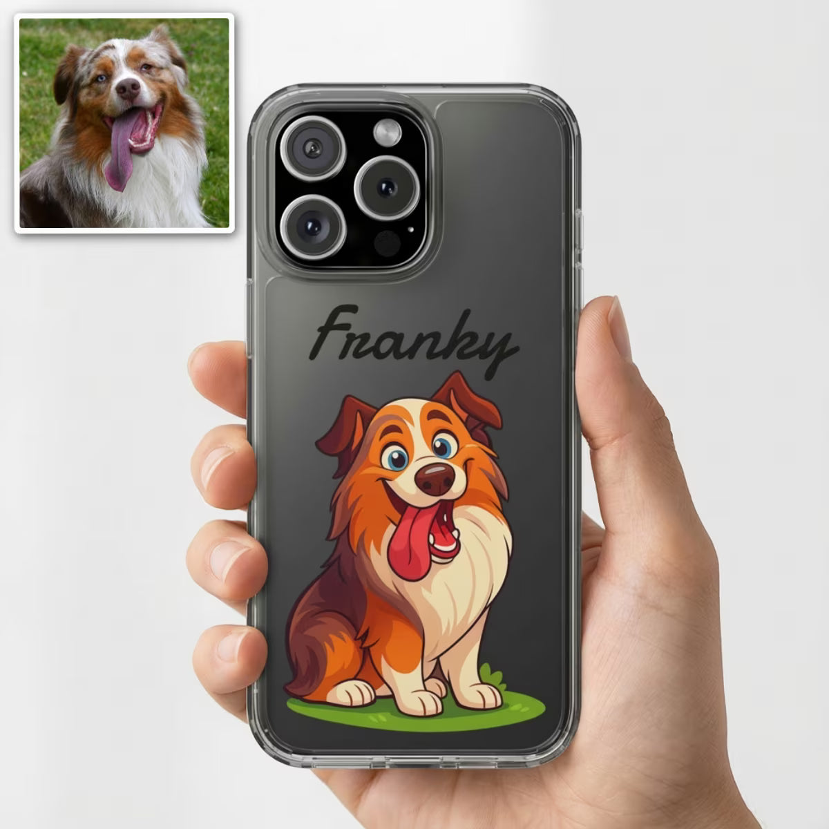 iPhone Custom Clear Pet Cartoon Phone Case